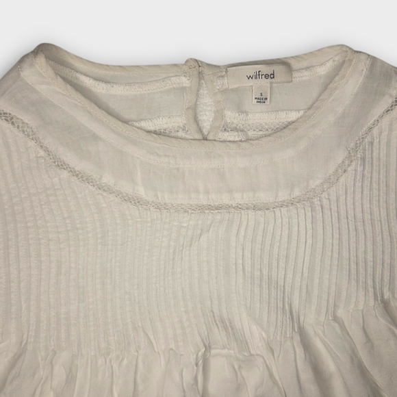 Wilfred Ivory Peasant-Style Blouse - Small - Picture 4 of 8
